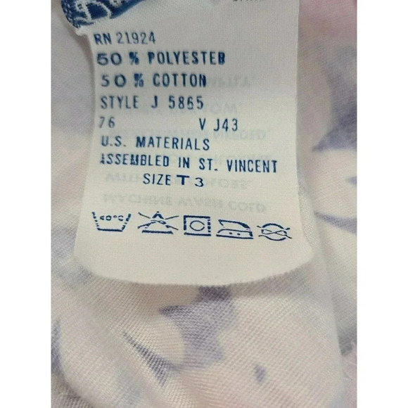 Vintage Polly Flinders Toddler Girl Dress Size T3 Floral Drop Waist Ruffle Lace - Picture 5 of 5